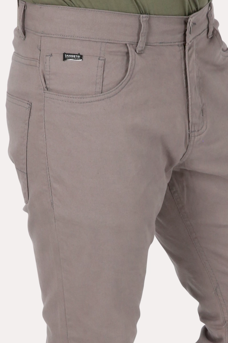 PANTALON HOMBRE GANGSTER GRIS CANVAS LISO 0 - 3