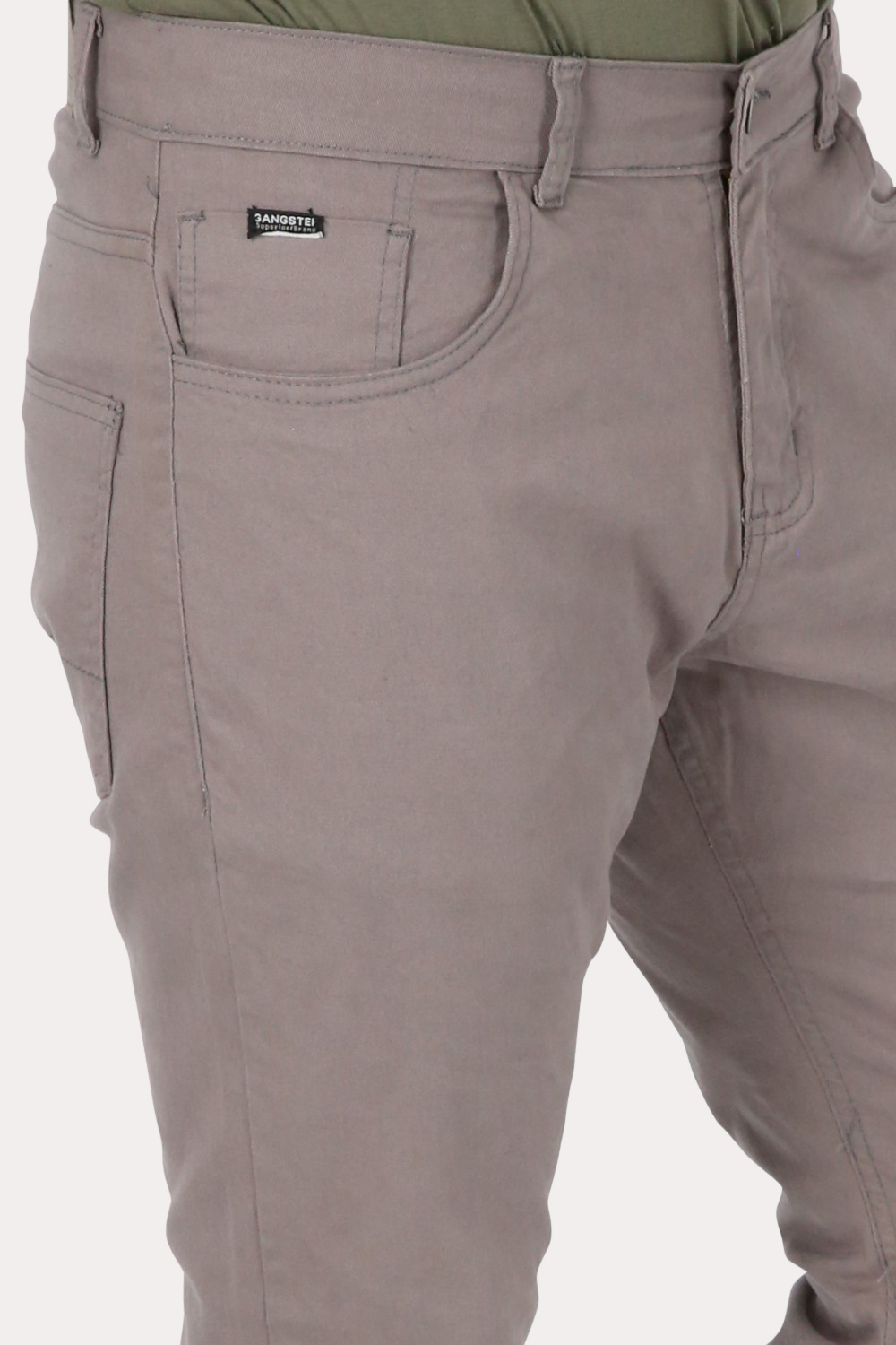 PANTALON HOMBRE GANGSTER GRIS CANVAS LISO 0 - 3