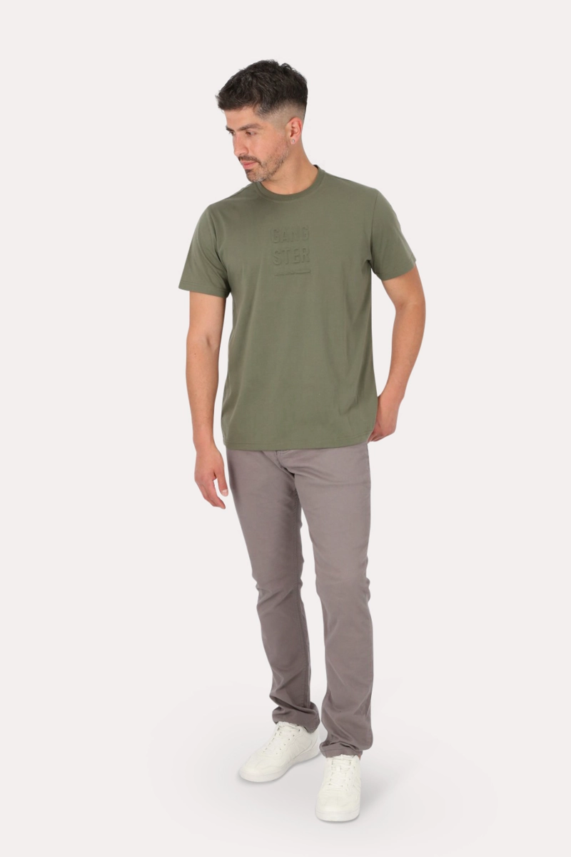 PANTALON HOMBRE GANGSTER GRIS CANVAS LISO 0 - 4