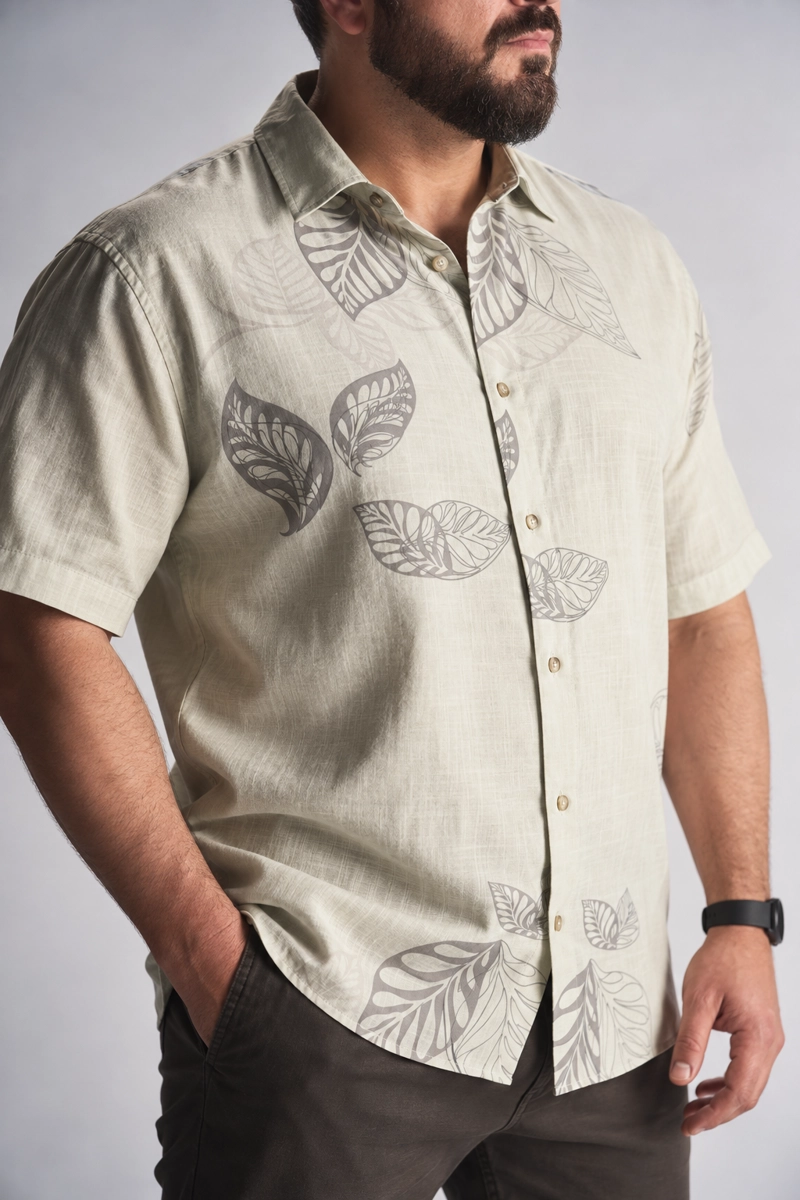 PLUS CAMISA MC ALGODON LAGOA VERDE  GANGSTER - 1