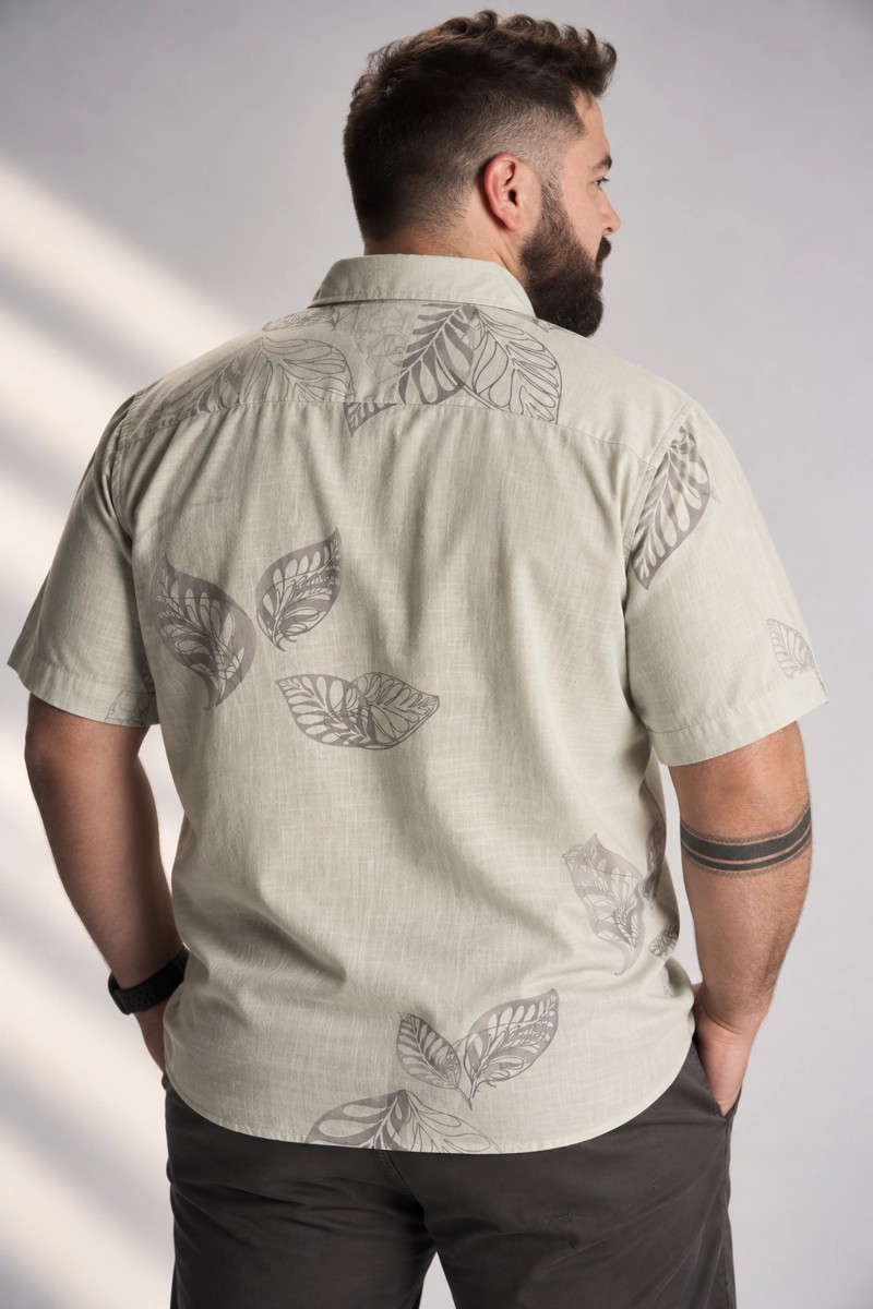 PLUS CAMISA MC ALGODON LAGOA VERDE  GANGSTER - 2