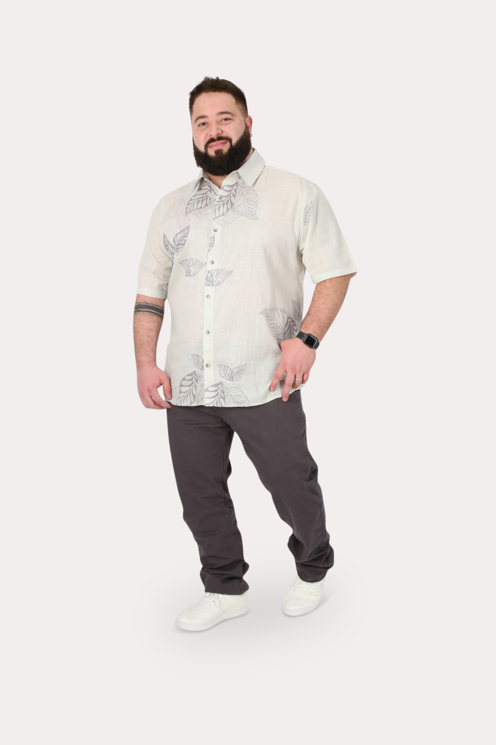 PLUS CAMISA MC ALGODON LAGOA VERDE GANGSTER - 4