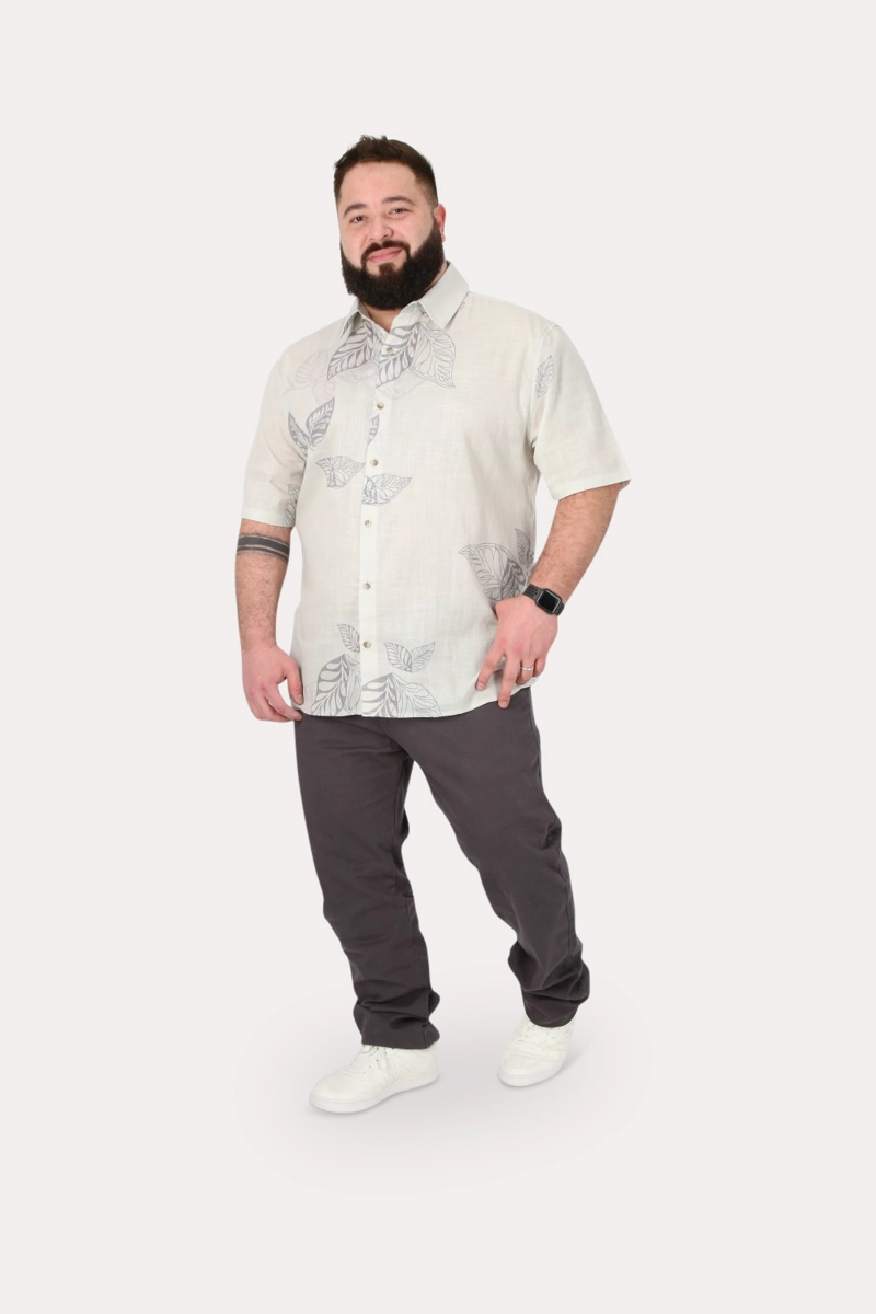 PLUS CAMISA MC ALGODON LAGOA VERDE  GANGSTER - 4