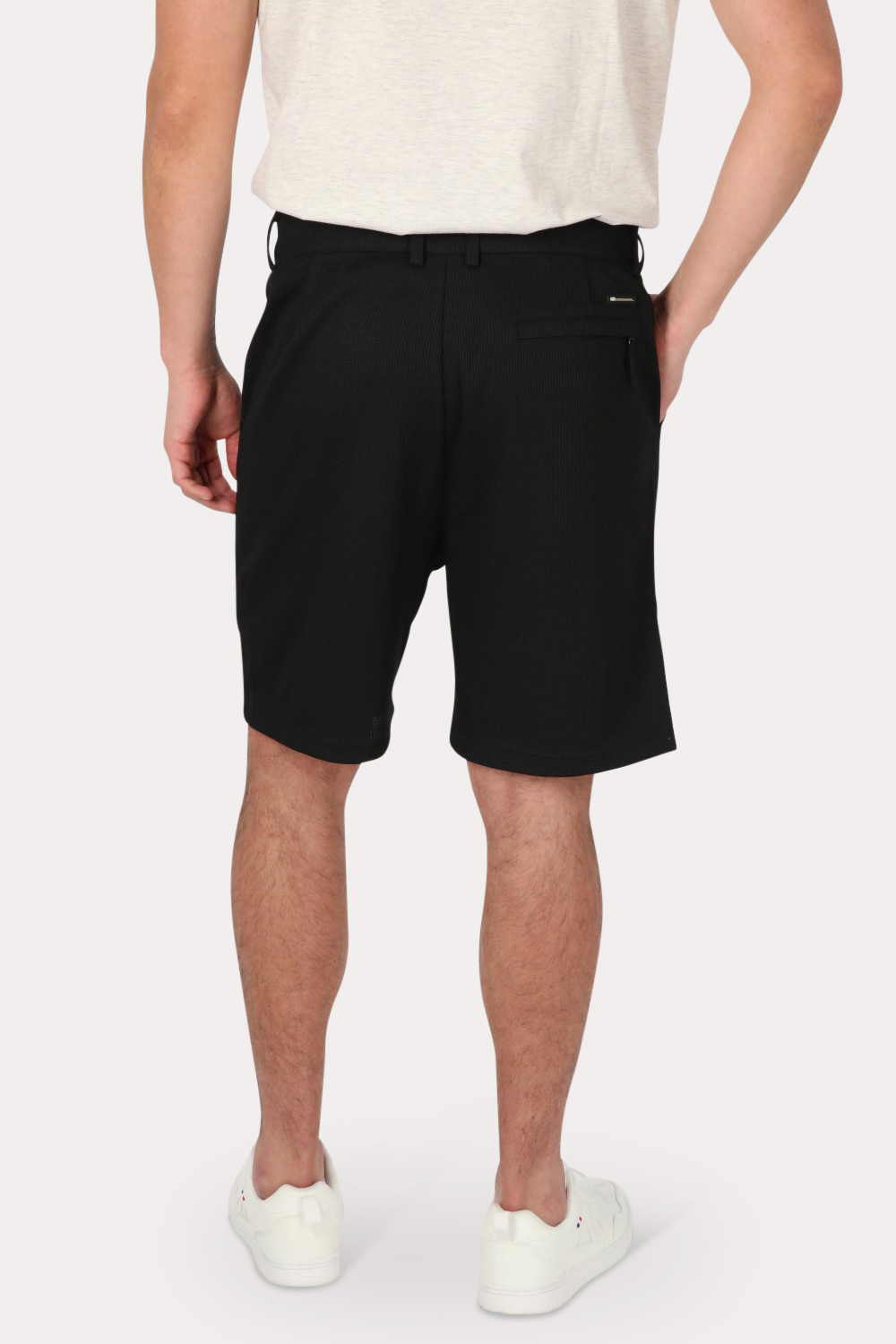 SHORT BERMUDA JOGGER LISO LOOSE NEGRO GANGSTER - 2