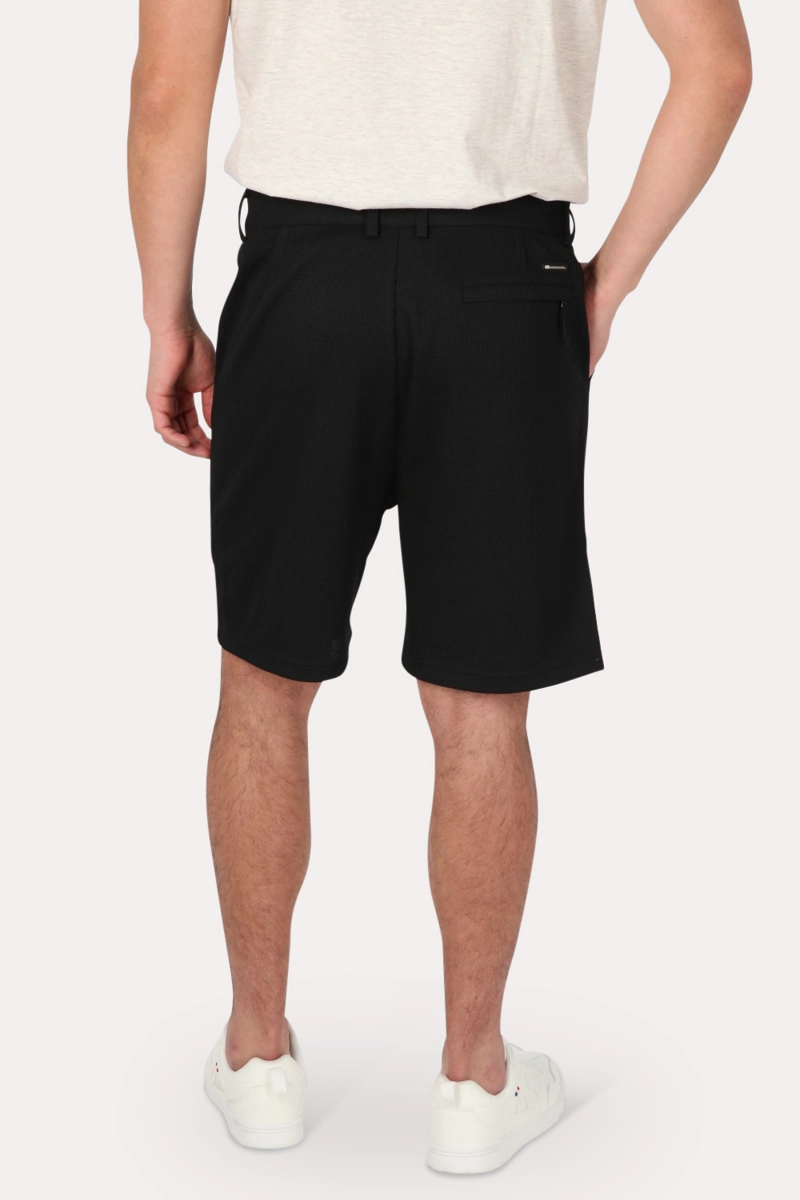 SHORT BERMUDA JOGGER LISO LOOSE NEGRO GANGSTER - 2