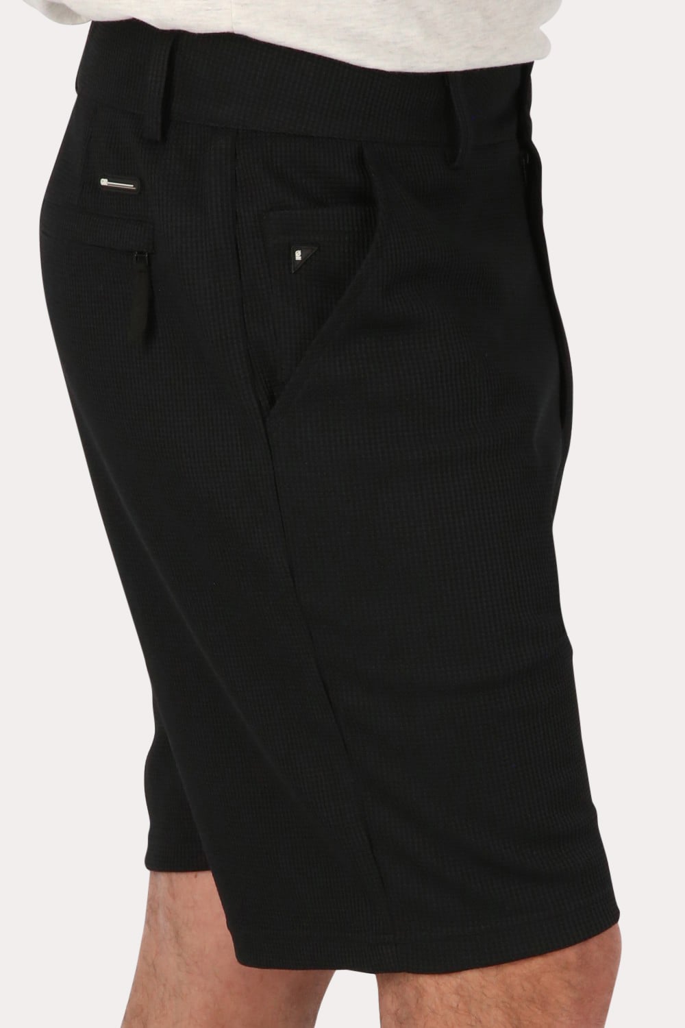 SHORT BERMUDA JOGGER LISO LOOSE NEGRO GANGSTER - 3