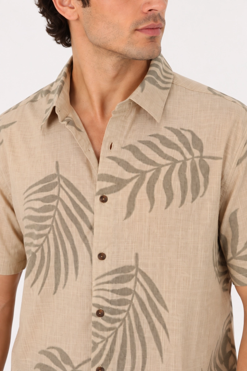 CAMISA MC ALGODON MEIO CAFE GANGSTER - 3