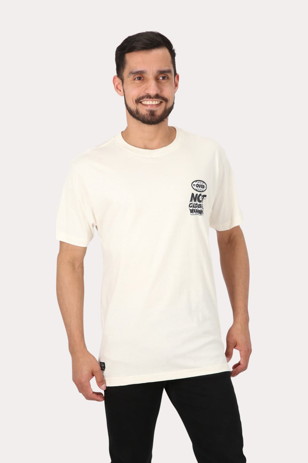 POLERA MC BÁSICA CAMEL 1  BEIGE OVERCORE - 1