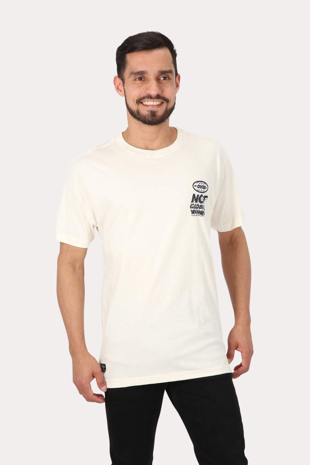 POLERA MC BÁSICA CAMEL 1  BEIGE OVERCORE - 1