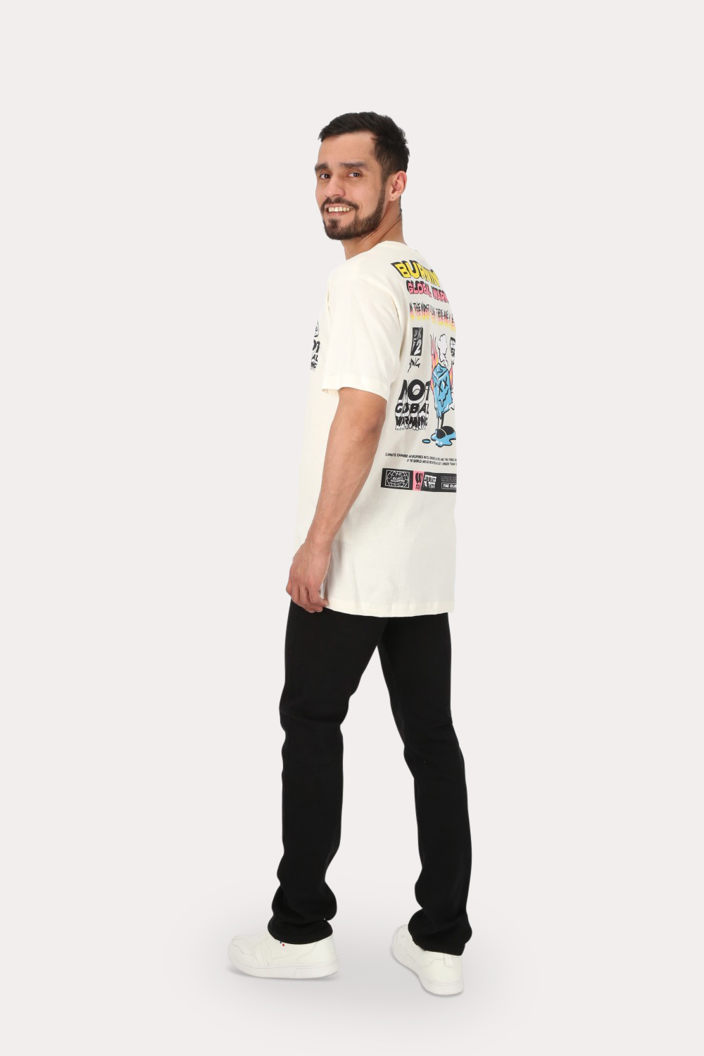POLERA MC BÁSICA CAMEL 1  BEIGE OVERCORE - 4