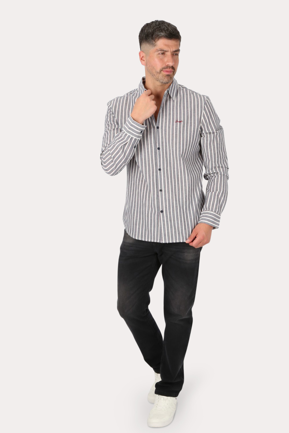 PANTALON HOMBRE GANGSTER NEGRO DENIM 0 - 4