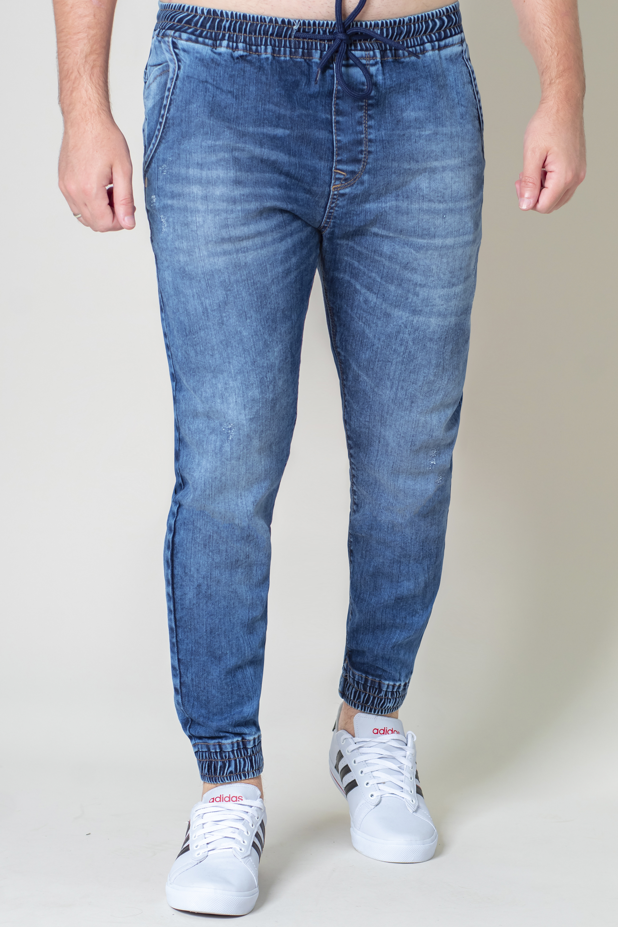 PANTALON HOMBRE GANGSTER AZUL JOGGER DENIM 0 - 1