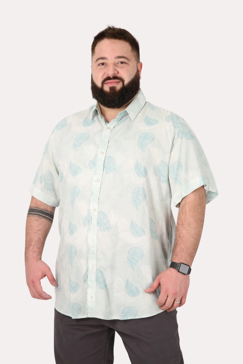 PLUS CAMISA MC NISSI VERDE GANGSTER - 1
