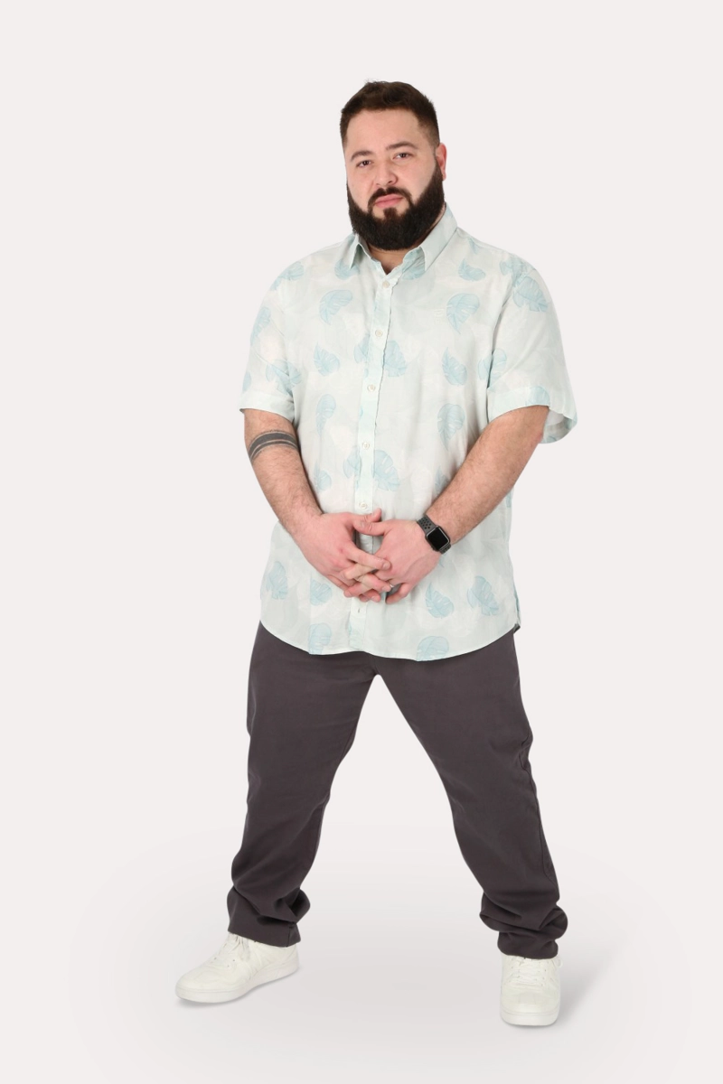 PLUS CAMISA MC NISSI VERDE GANGSTER - 4