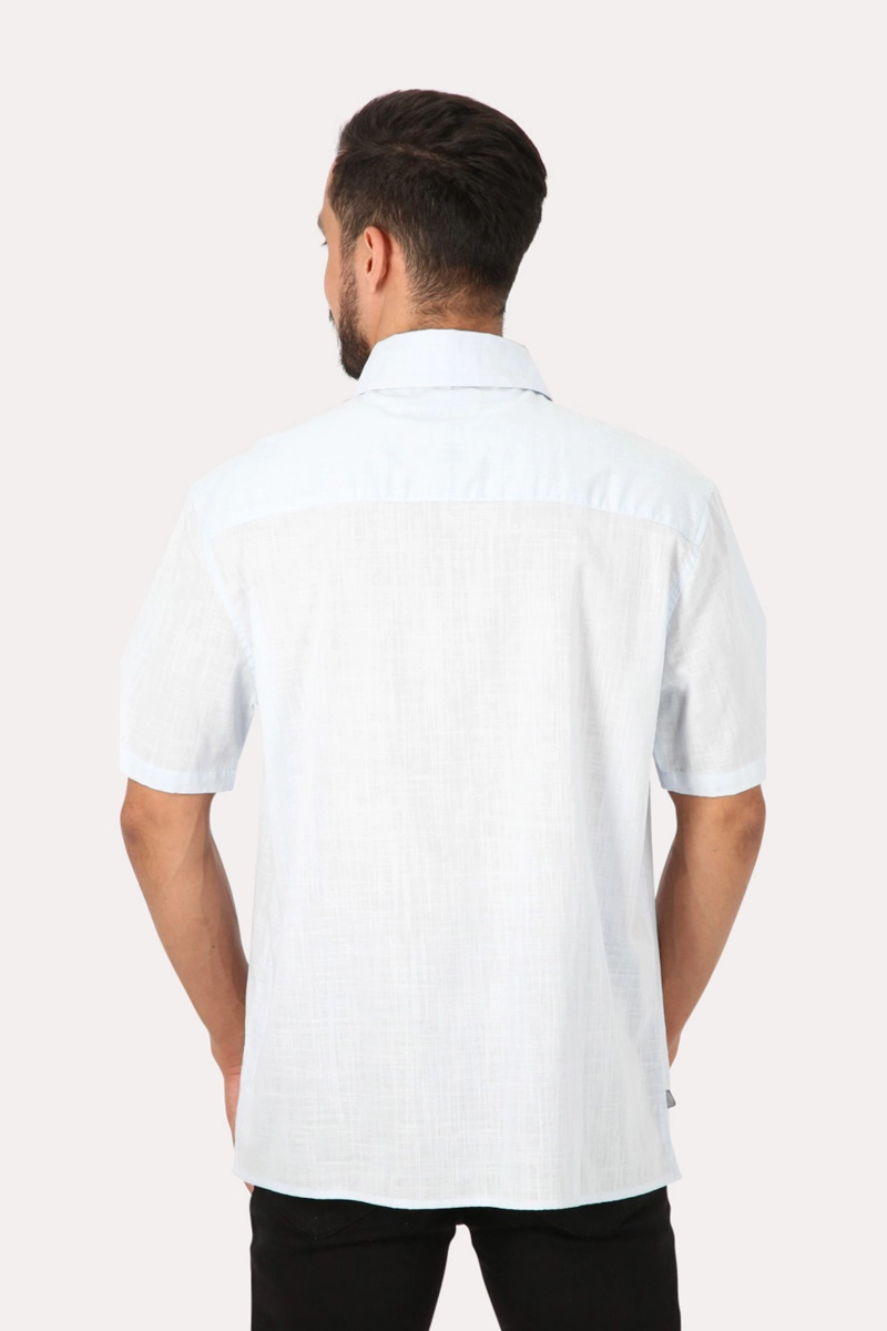CAMISA MC ALGODON PINHAL CELESTE GANGSTER - 2