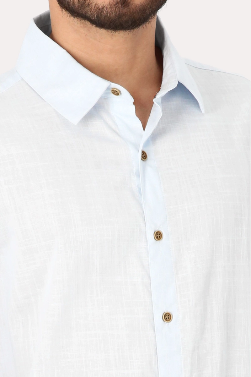 CAMISA MC ALGODON PINHAL CELESTE GANGSTER - 3