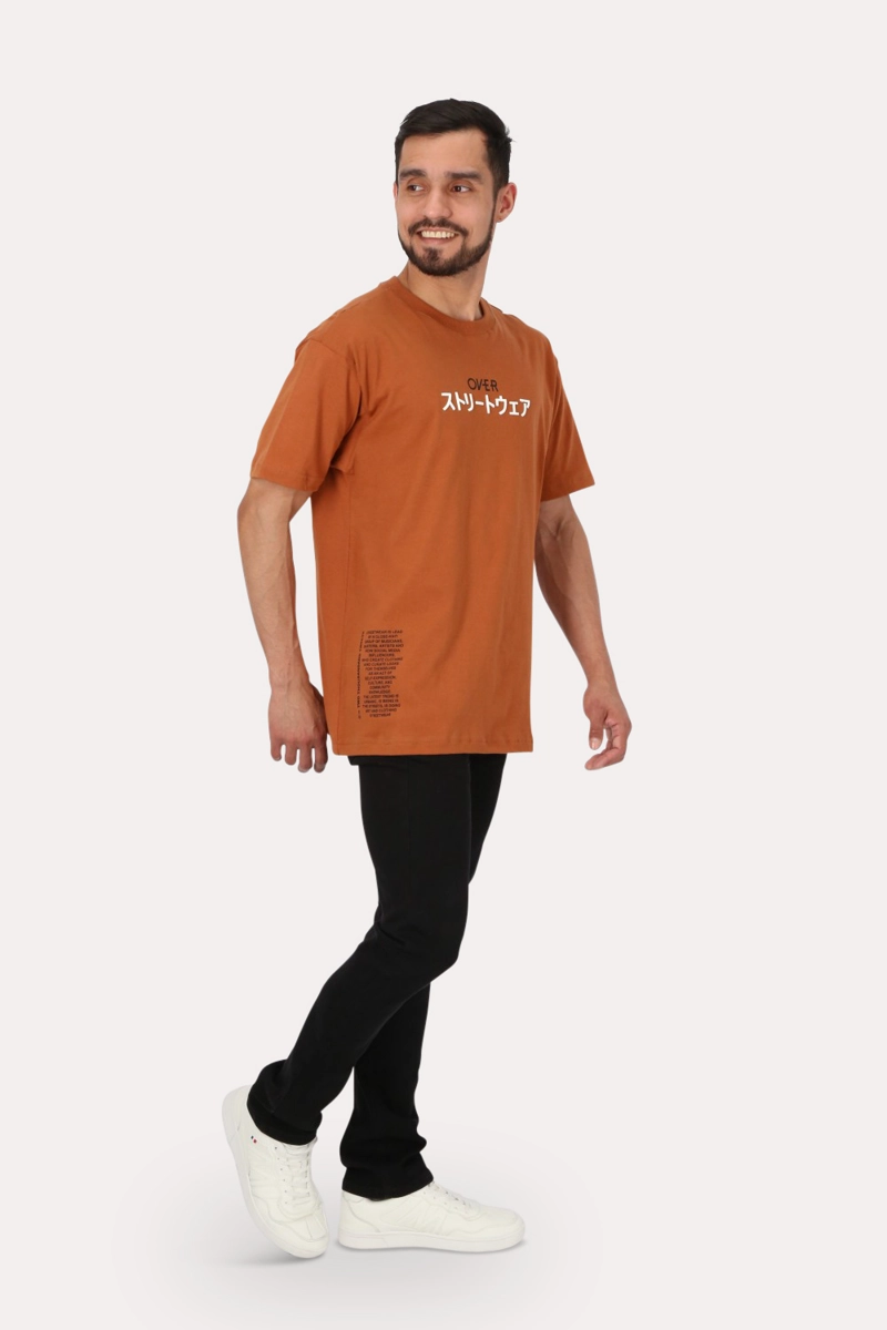 POLERA MC BASICA RELAXED FIT  CAFE OVERCORE - 4