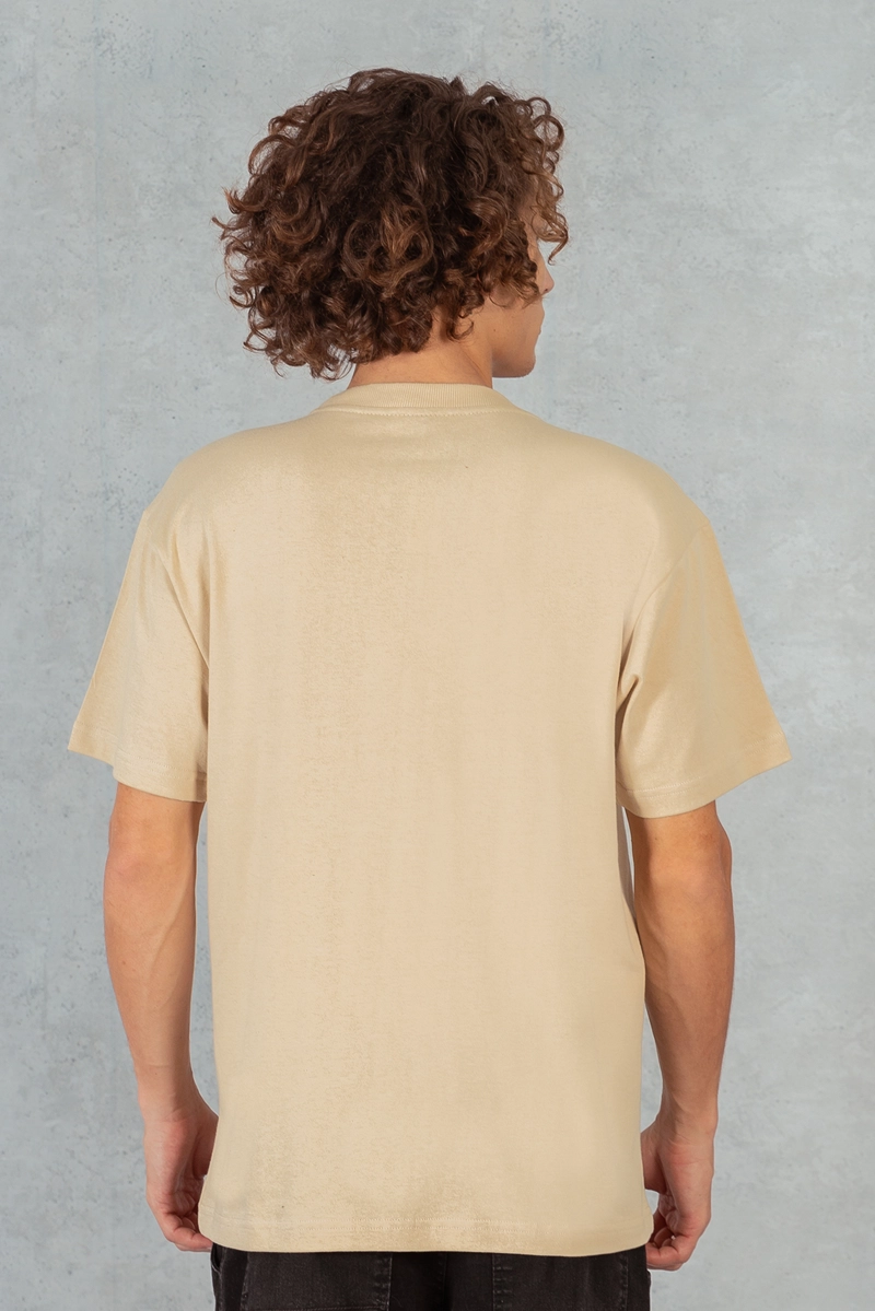 POLERA MC ESPECIAL PATCH BEIGE OVERCORE - 3
