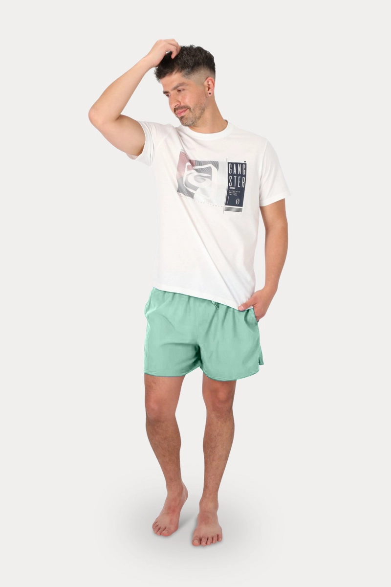 TRAJE BAÑO VOLLEY TRAJE BAÑO SOLID NARANJO GANGSTER - 4