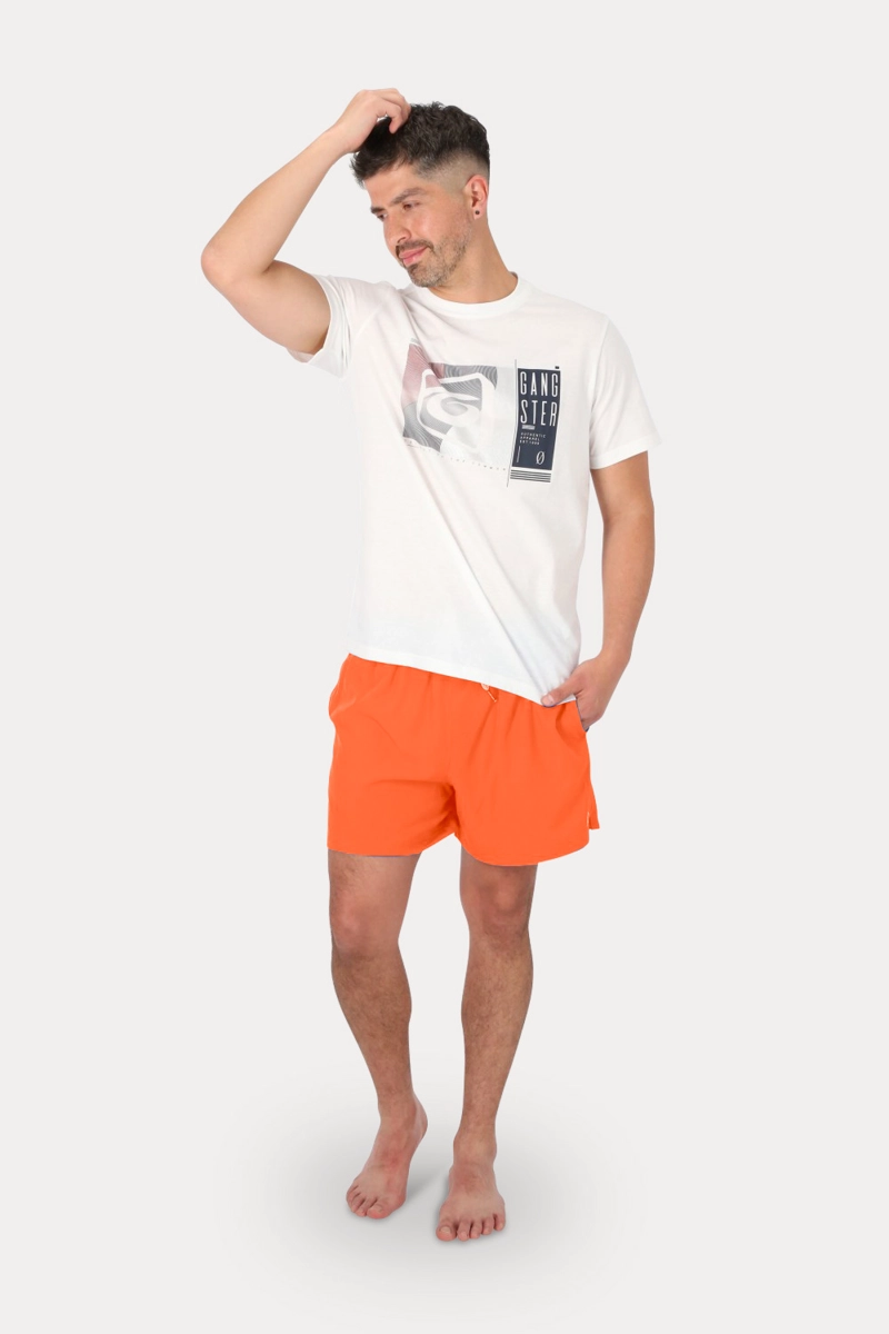 TRAJE BAÑO VOLLEY TRAJE BAÑO SOLID NARANJO GANGSTER - 4