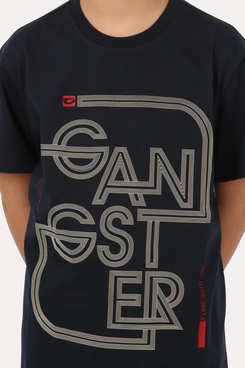 TEEN POLERA MC BASICA  ATALAIA AZUL GANGSTER - 3