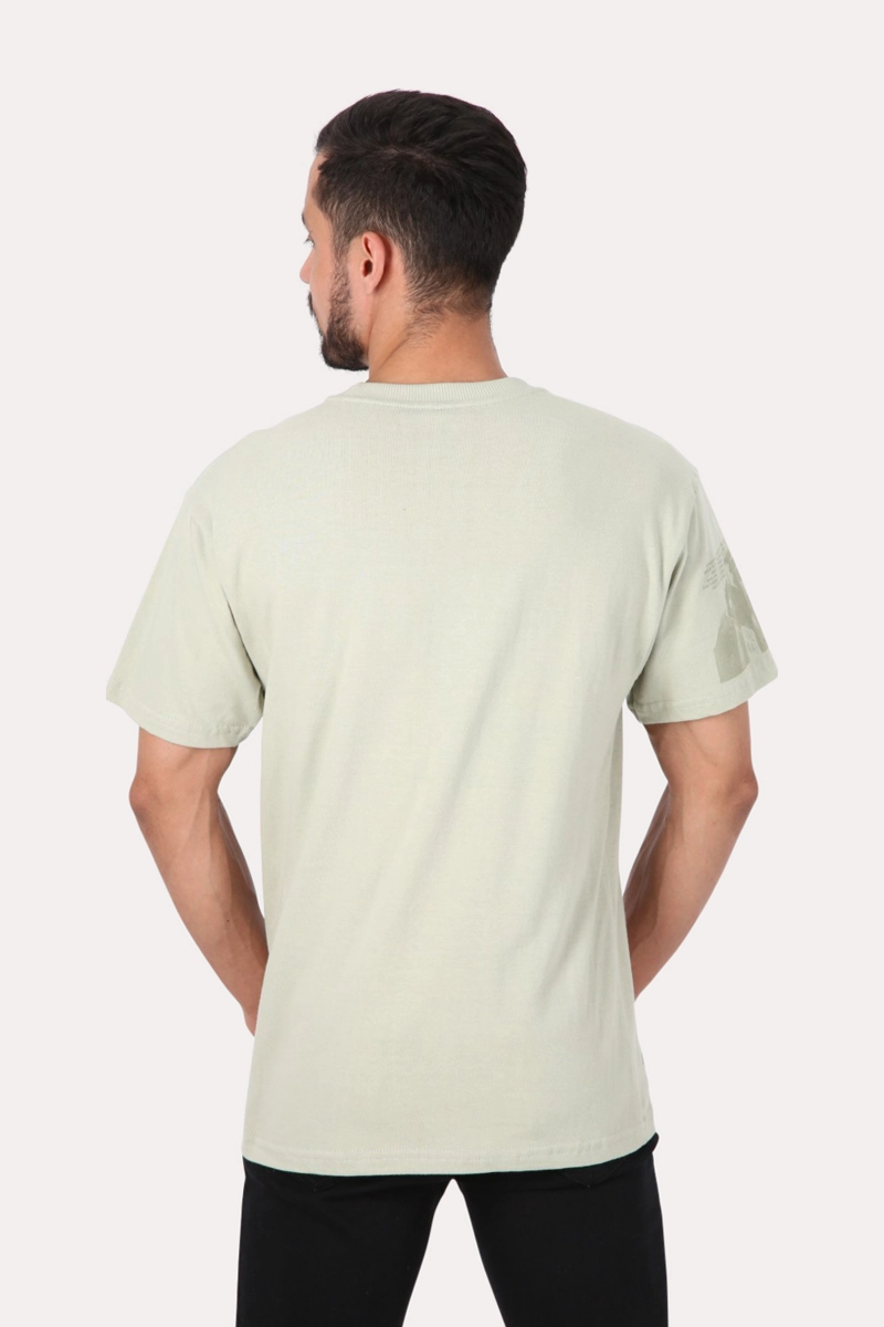 POLERA MC BASICA LOOSE FIT  VERDE GANGSTER - 2
