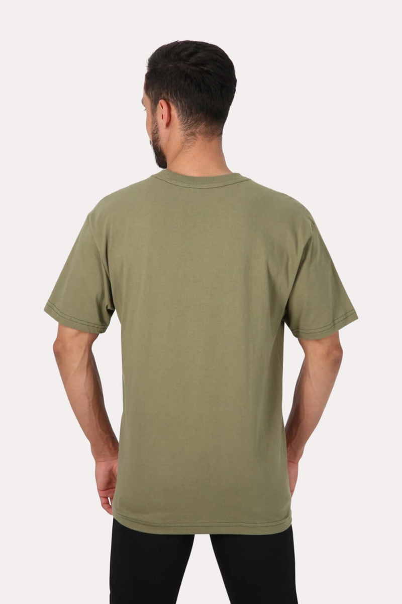 POLERA MC BASICA LOOSE FIT 2  VERDE OVERCORE - 2