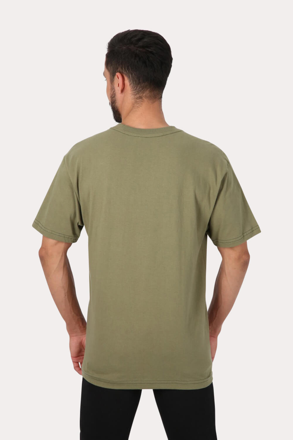 POLERA MC BASICA LOOSE FIT 2  VERDE OVERCORE - 2