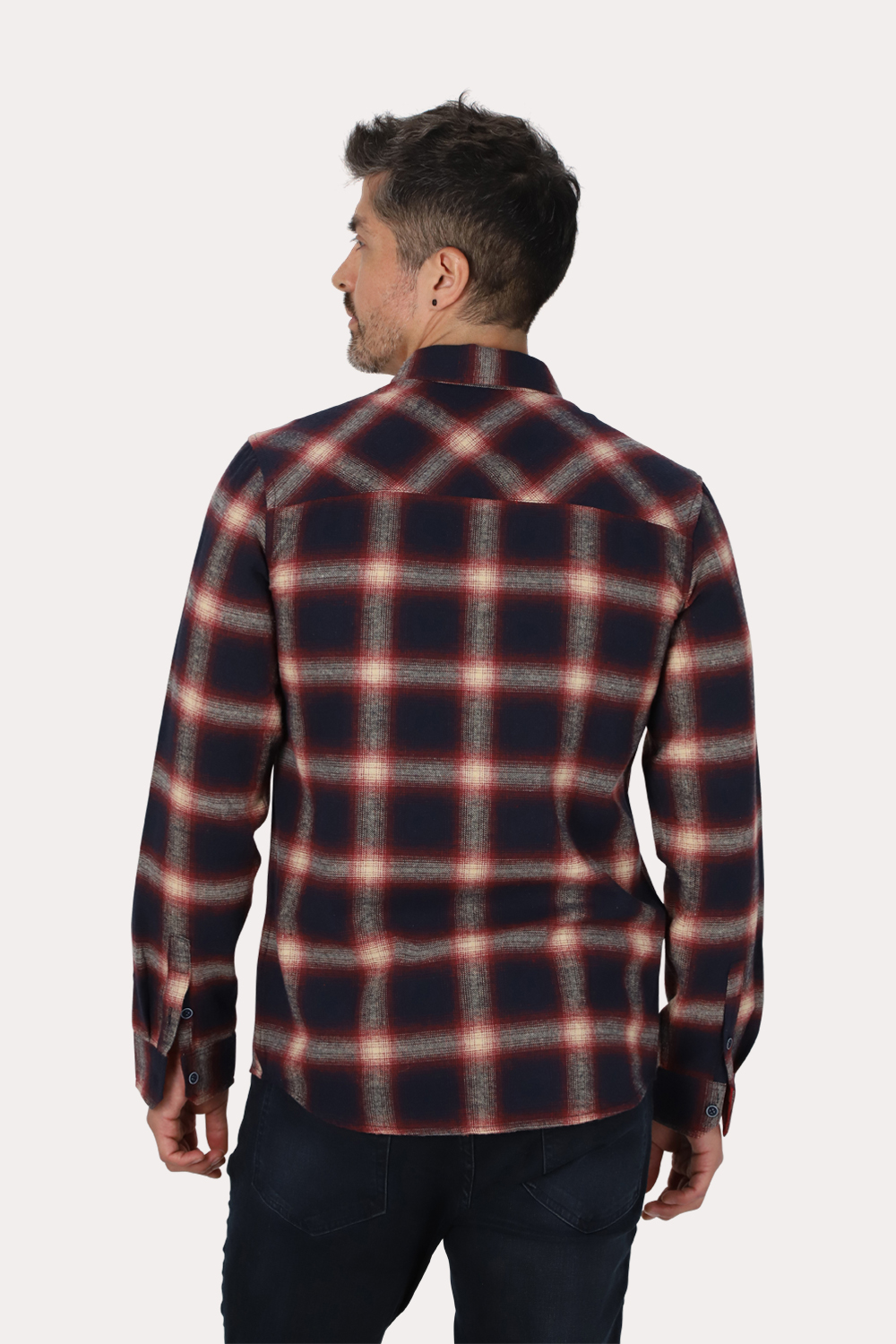 CAMISA ML FRANELA BRAVEN AZUL MARINO GANGSTER - 2