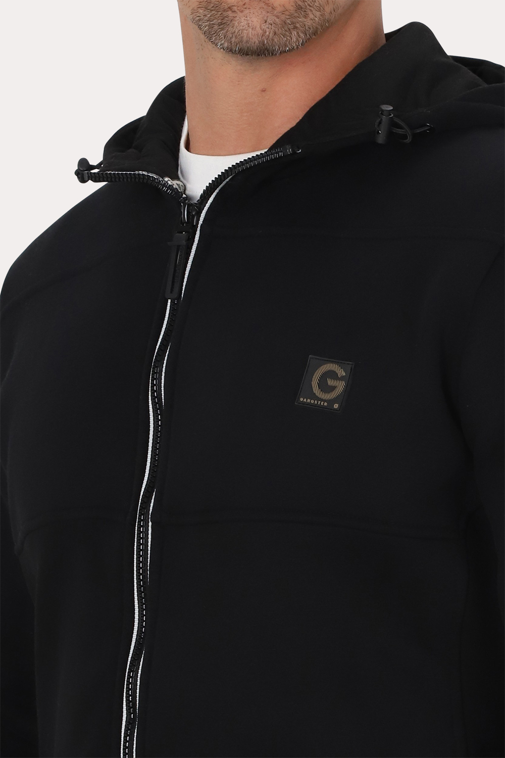 POLERON FULL ZIPPER FLEECE POSTED NEGRO GANGSTER - 3