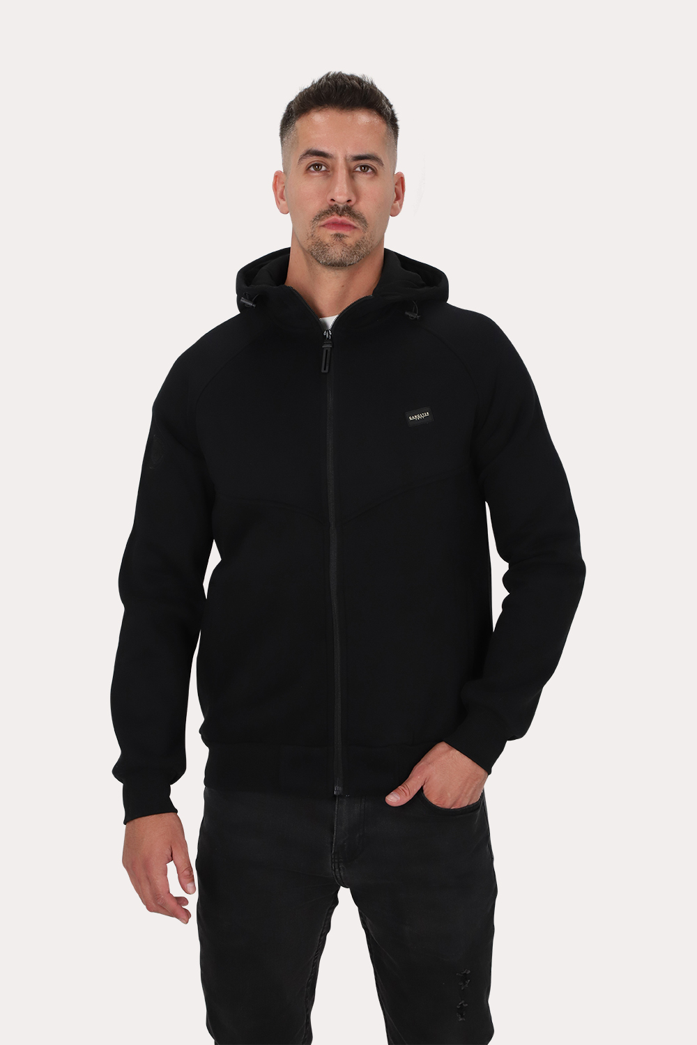 POLERON FULL ZIPPER FLEECE ROUTE ROJO GANGSTER - 1
