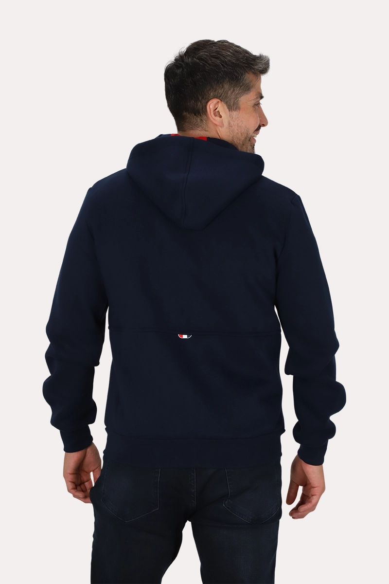 POLERON FULL ZIPPER FLEECE OUTPOST AZUL GANGSTER - 2