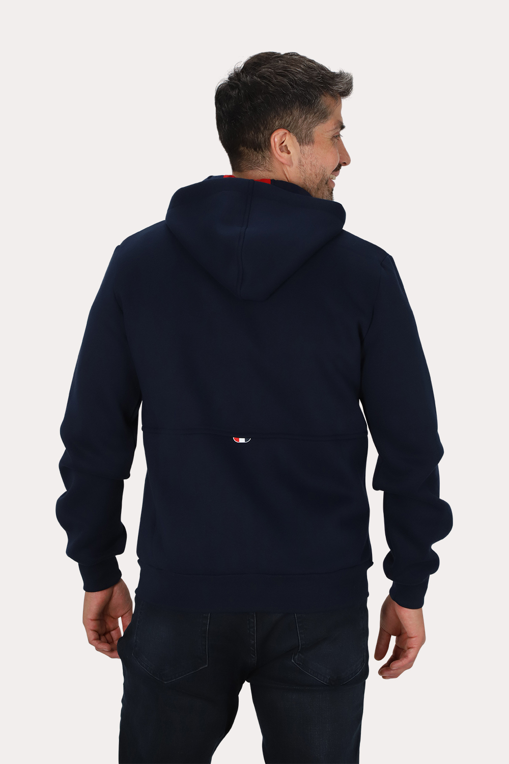 POLERON FULL ZIPPER FLEECE OUTPOST AZUL GANGSTER - 2