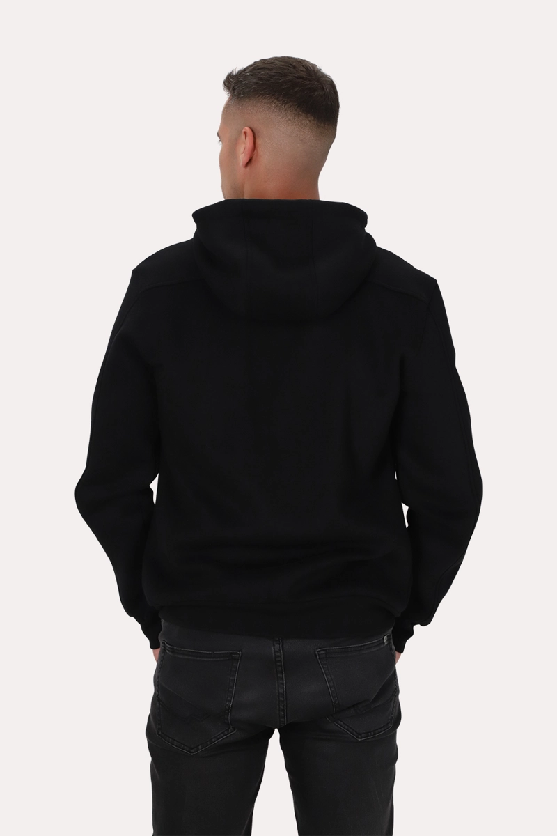 POLERON FULL ZIPPER FLEECE BLOCK NEGRO GANGSTER - 2