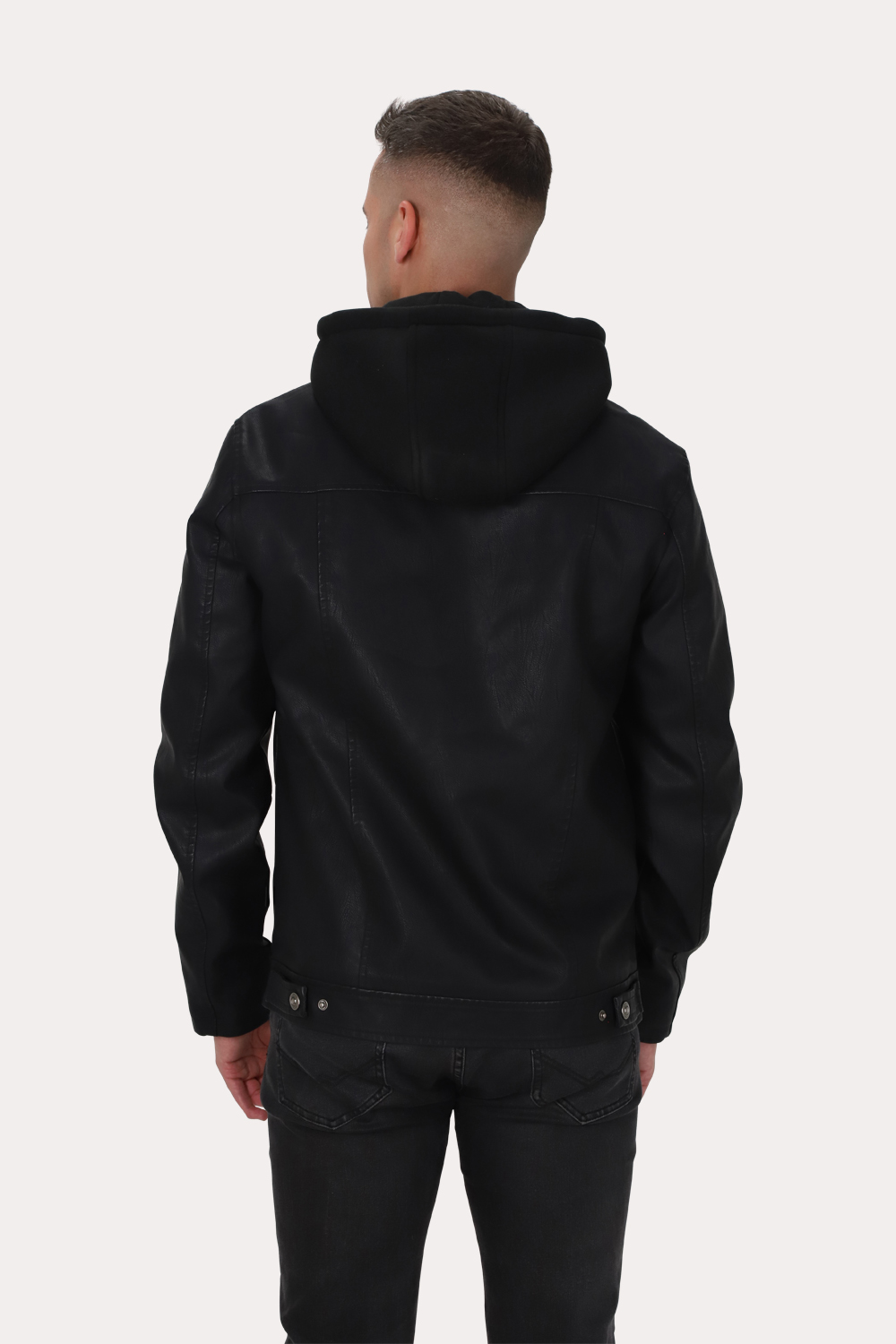 CHAQUETA PU RAVELL NEGRO GANGSTER - 2