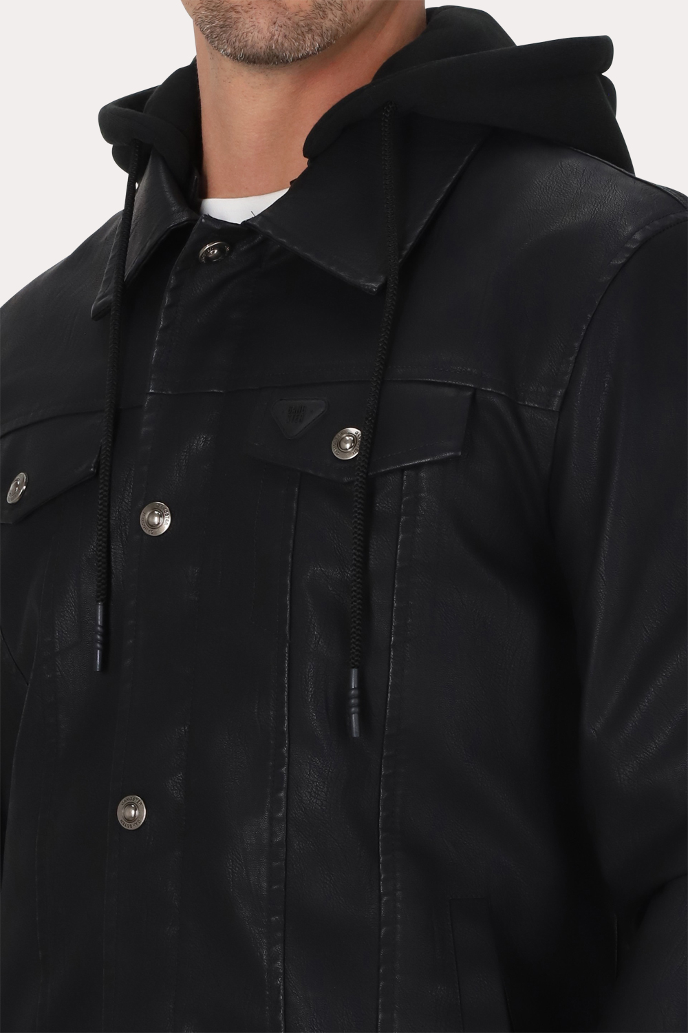 CHAQUETA PU RAVELL NEGRO GANGSTER - 4