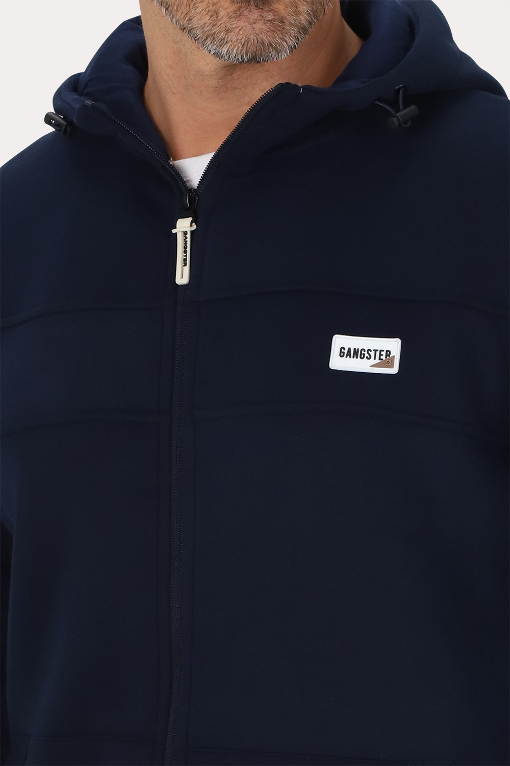 POLERON FULL ZIPPER FLEECE STREETLINE AZUL MARINO GANGSTER - 4