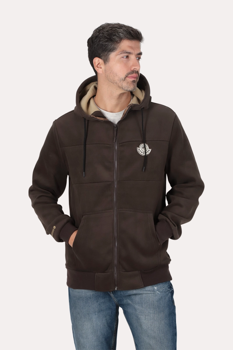 POLERON FULL ZIPPER NORDVIK NEGRO GANGSTER - 1