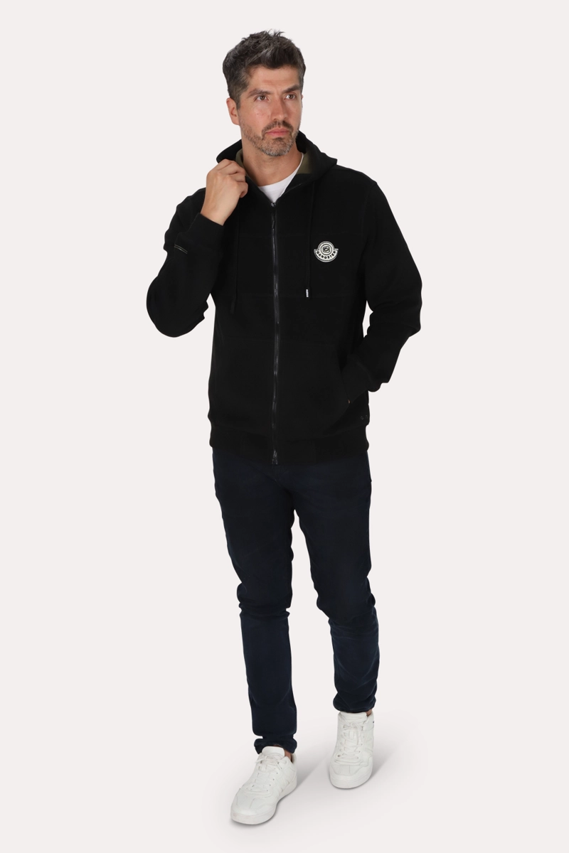 POLERON FULL ZIPPER NORDVIK NEGRO GANGSTER - 4