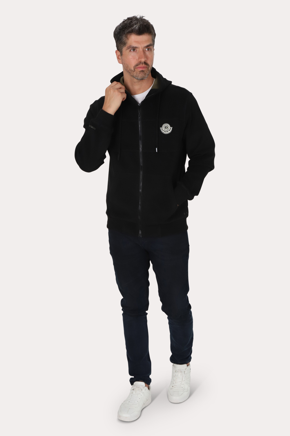 POLERON FULL ZIPPER NORDVIK NEGRO GANGSTER - 4
