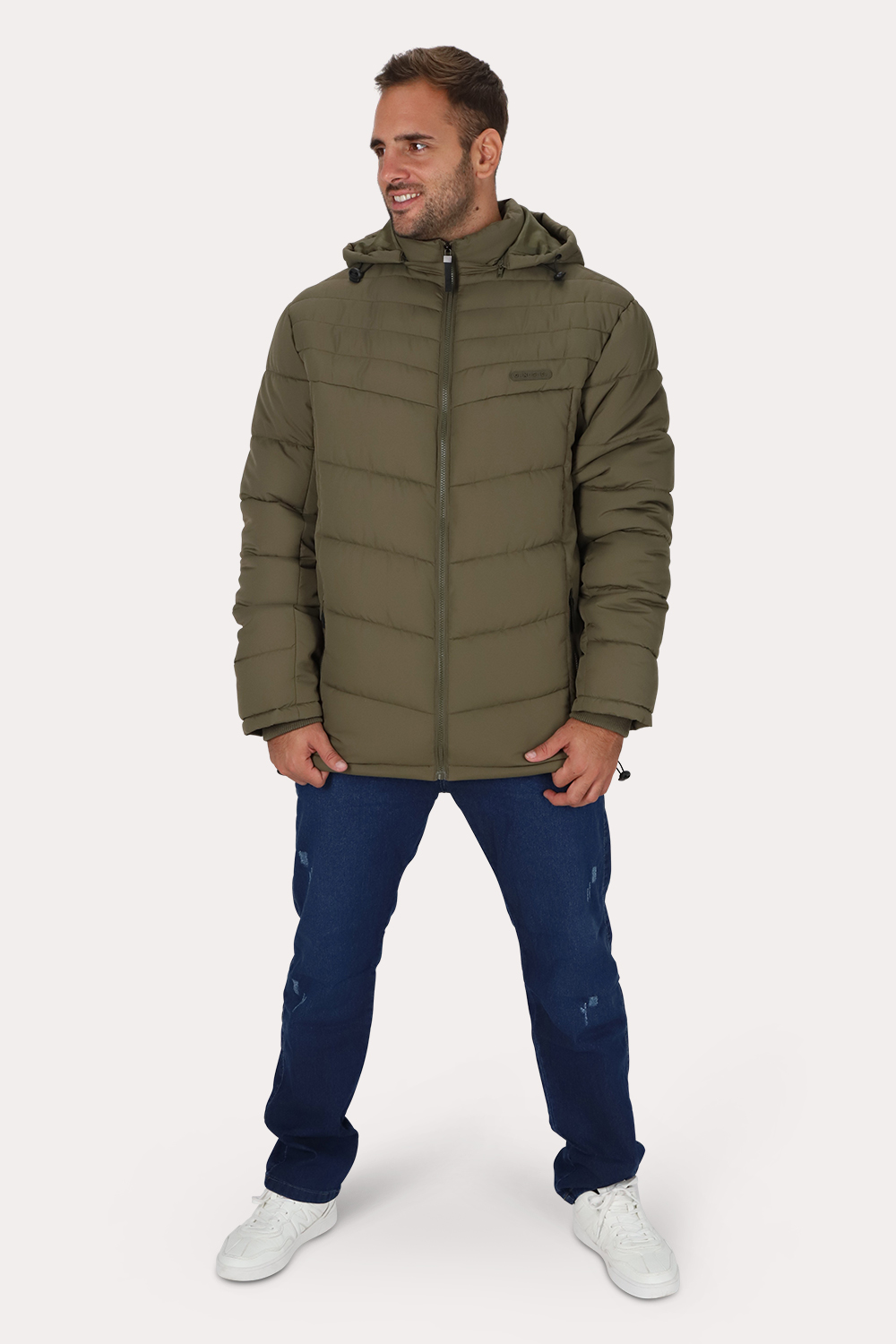 PLUS PARKA VETRA VERDE OLIVA OSCURO GANGSTER - 3