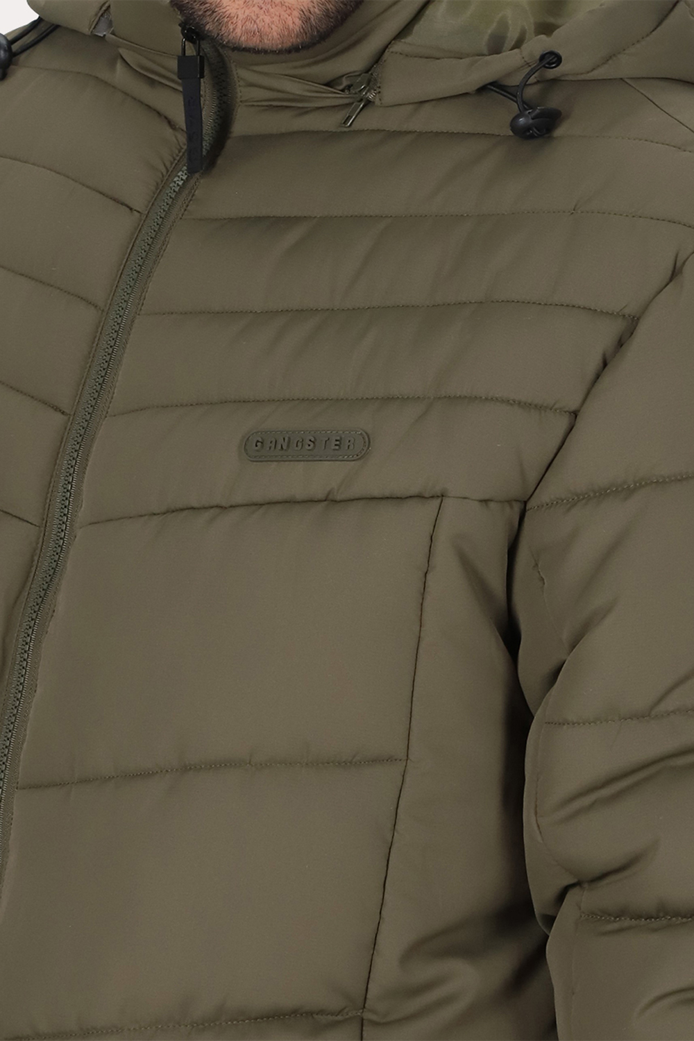 PLUS PARKA VETRA VERDE OLIVA OSCURO GANGSTER - 4