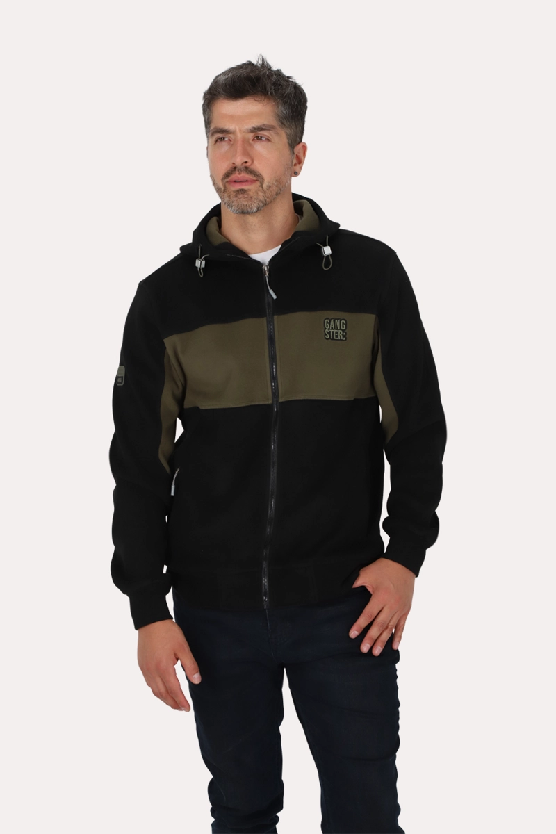 POLERON FULL ZIPPER POLARIX GRAFITO GANGSTER - 1