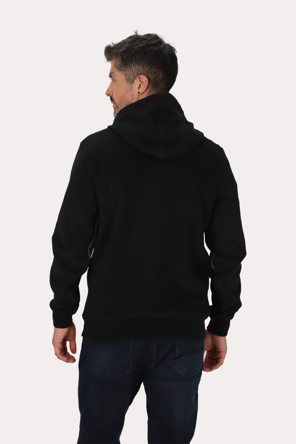 POLERON FULL ZIPPER POLARIX NEGRO GANGSTER - 2