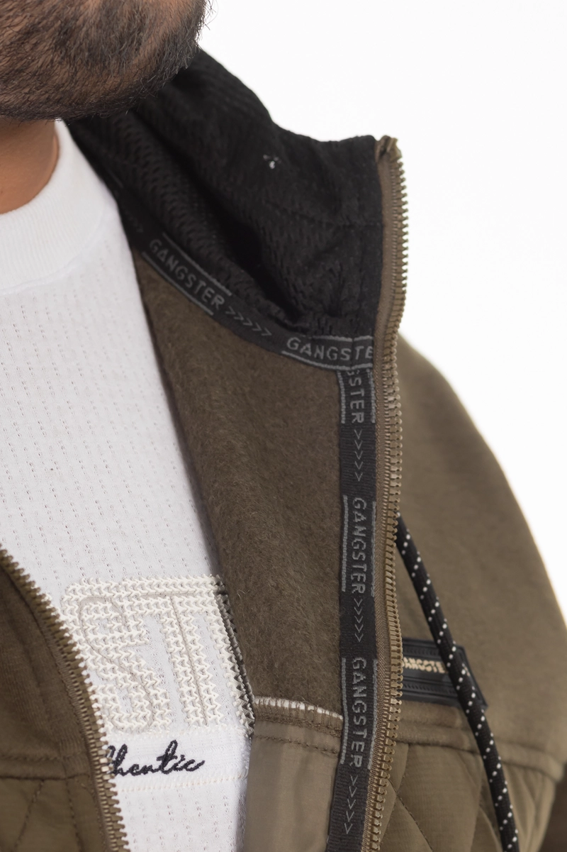 PLUS POLERON HIBRIDAS PATCHWORK NEGRO GANGSTER - 6