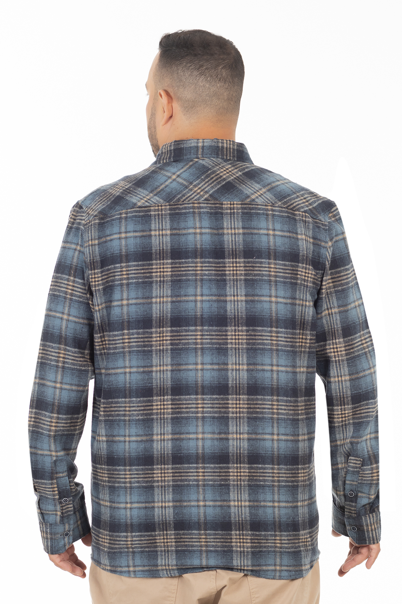 PLUS CAMISA ML FRANELA NORTHWOOD AZUL MARINO GANGSTER - 2