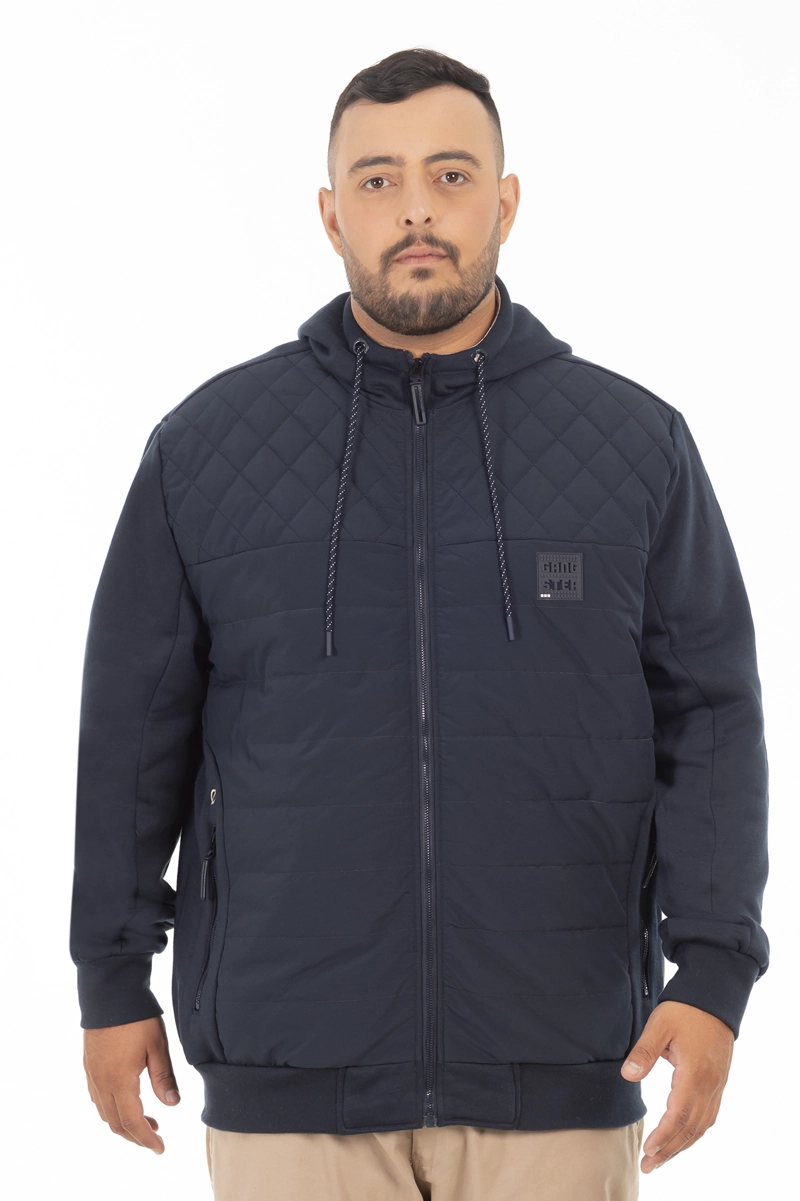 PLUS POLERON HIBRIDAS WEAVE AZUL MARINO GANGSTER - 1