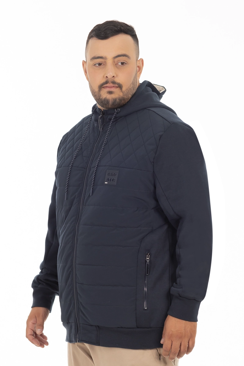 PLUS POLERON HIBRIDAS WEAVE AZUL MARINO GANGSTER - 5