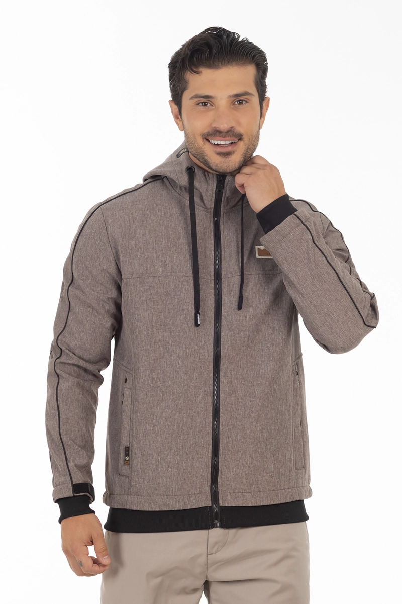 CHAQUETA FULL ZIPPER CRAG CAFE MEZCLA GANGSTER - 1