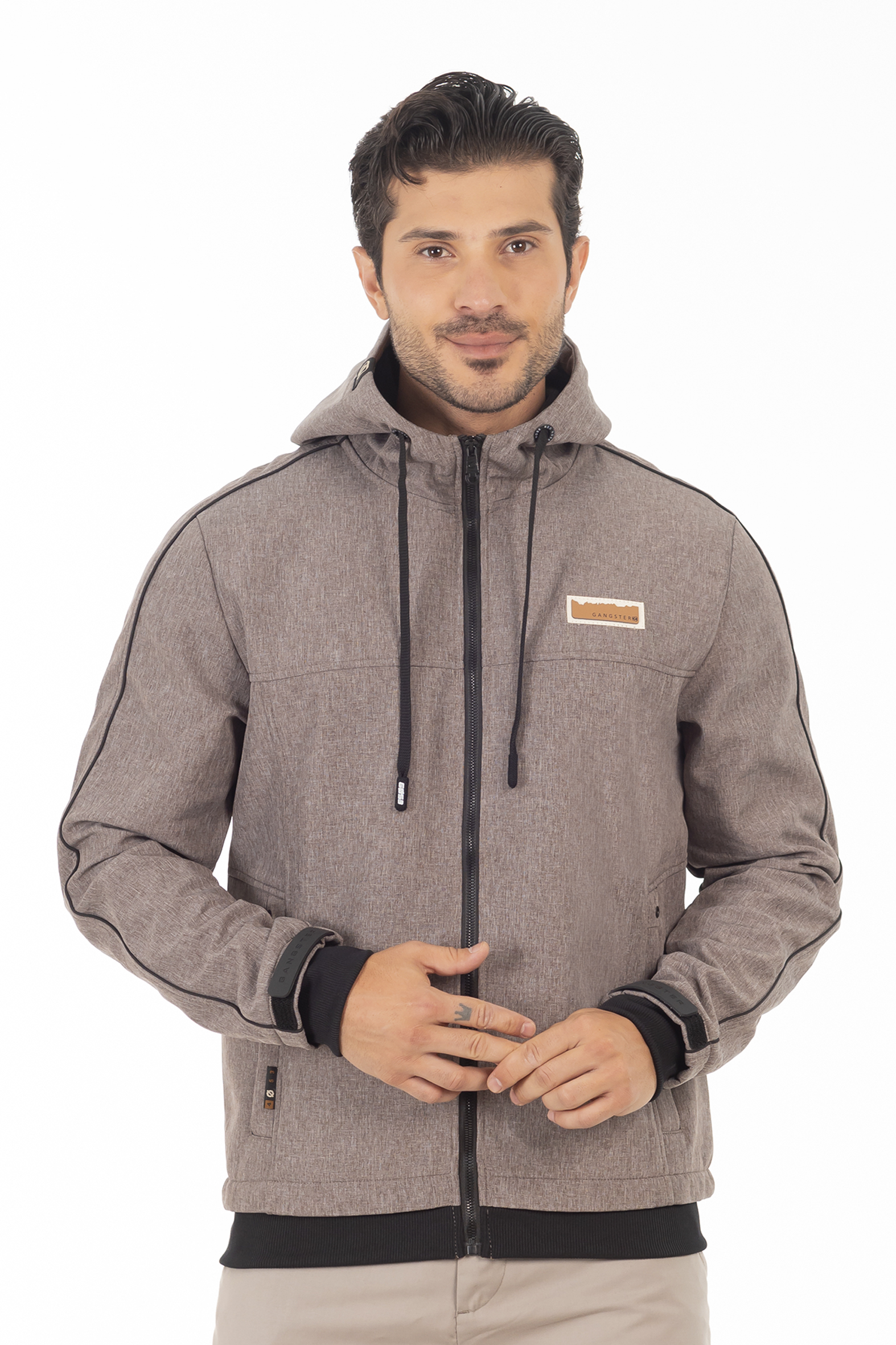 CHAQUETA FULL ZIPPER CRAG AZUL MARINO GANGSTER - 3